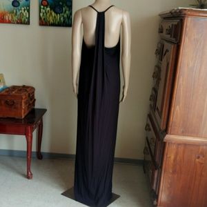 Fabletics black halter neck maxi dress